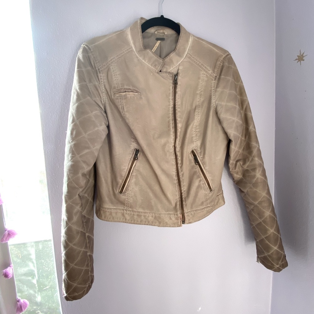 Free People Genuine Leather Jacket